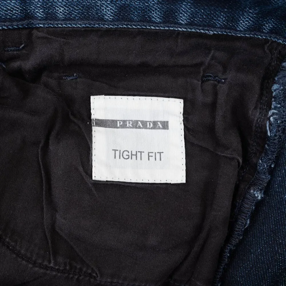 Prada Tight Fit Stretch Denim Jeans Men's 32 Blue